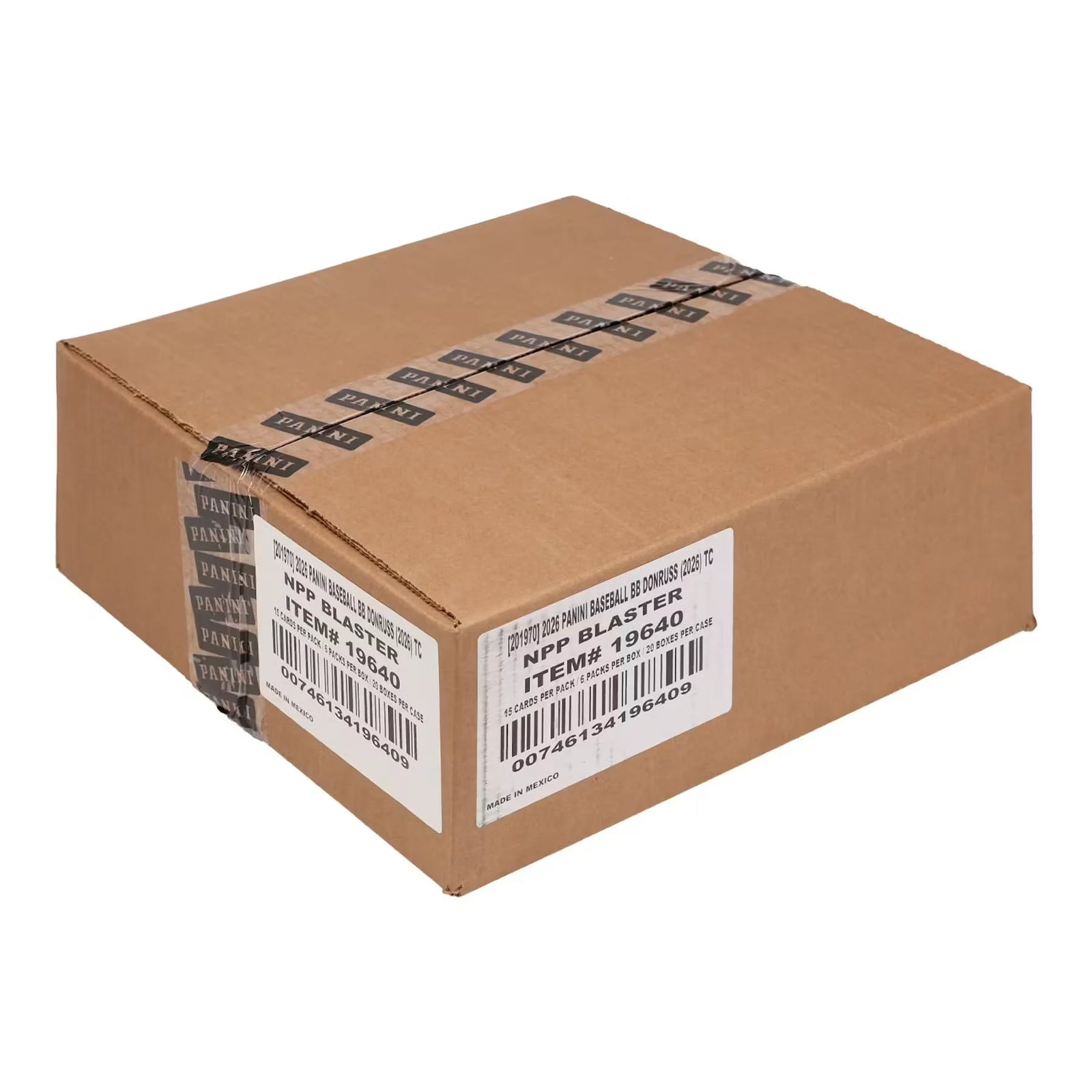 2026 Panini Donruss Baseball Blaster 20-Box Case (Ships Sealed Only)