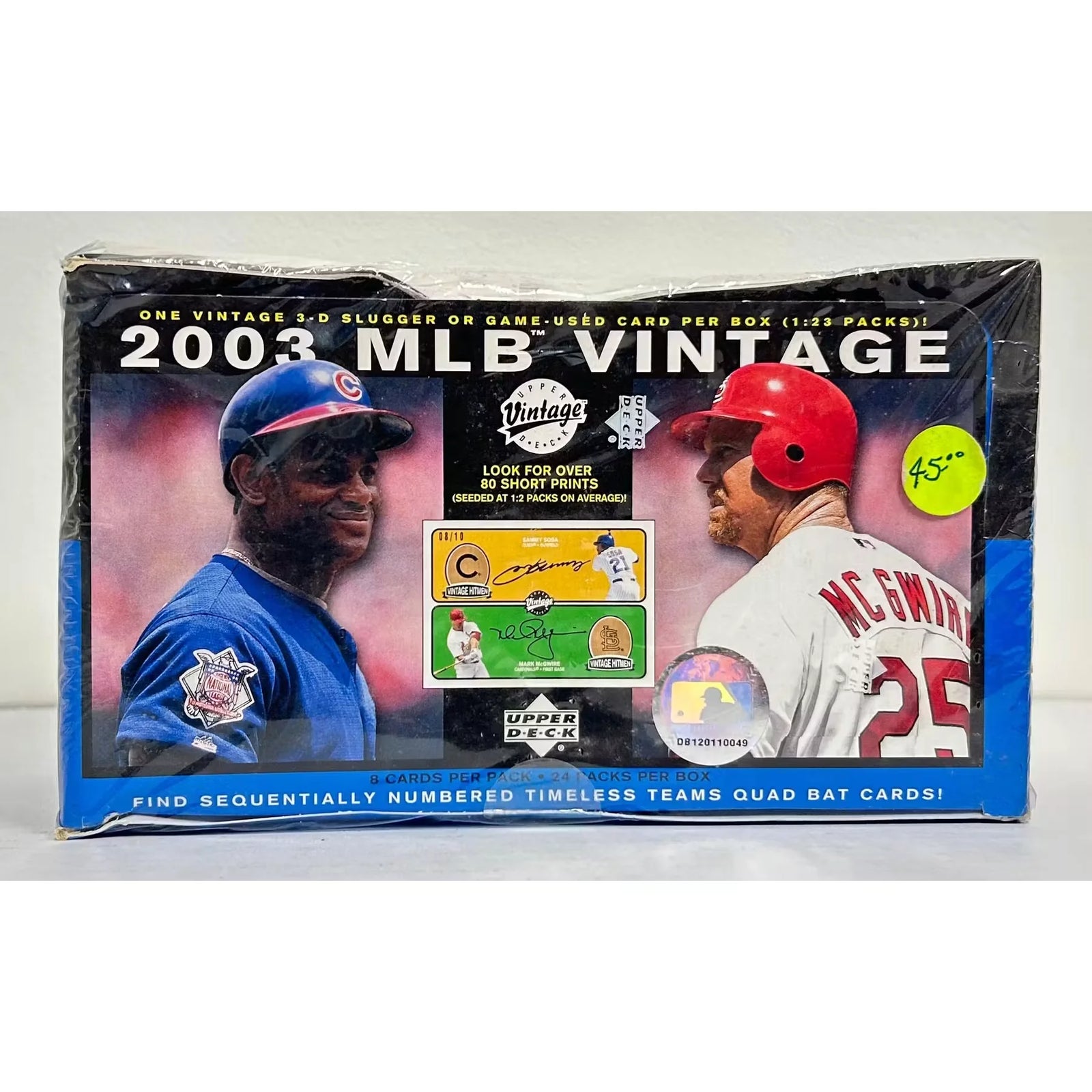 2003 Upper Deck Vintage Baseball Hobby Box | Damaged (Ships Sealed Only)