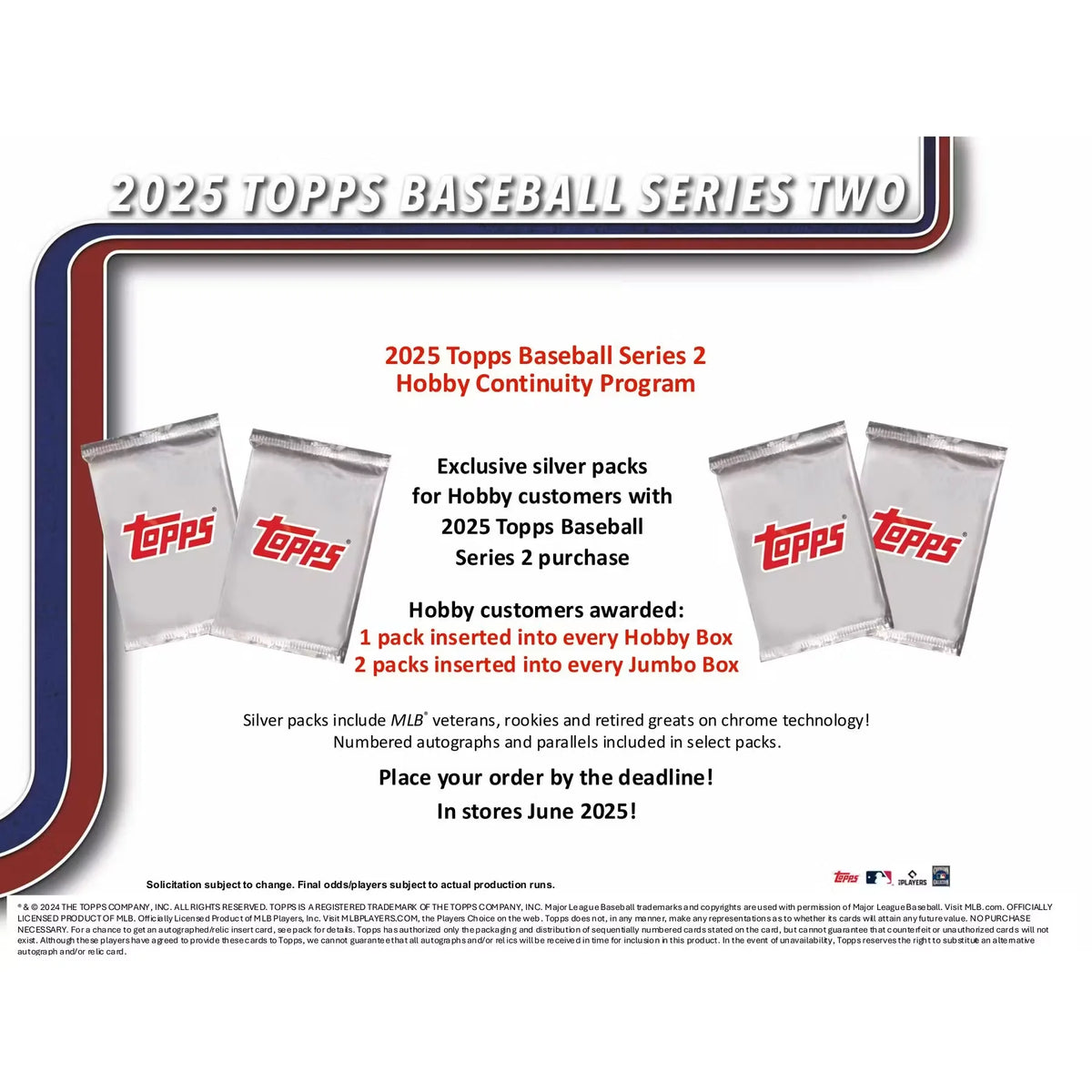 2025 Topps Series 2 Fest NYC Exclusive Baseball Hobby Box (Ships Sealed Only)