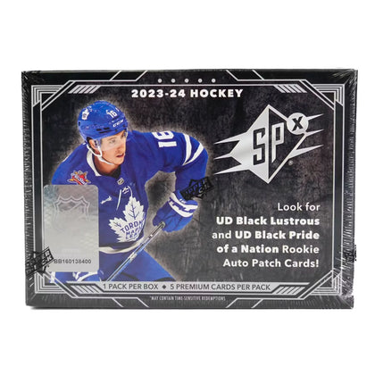 2023-24 Upper Deck SPx Hockey Hobby Box | 1 Auto Per Box (Ships Sealed Only)