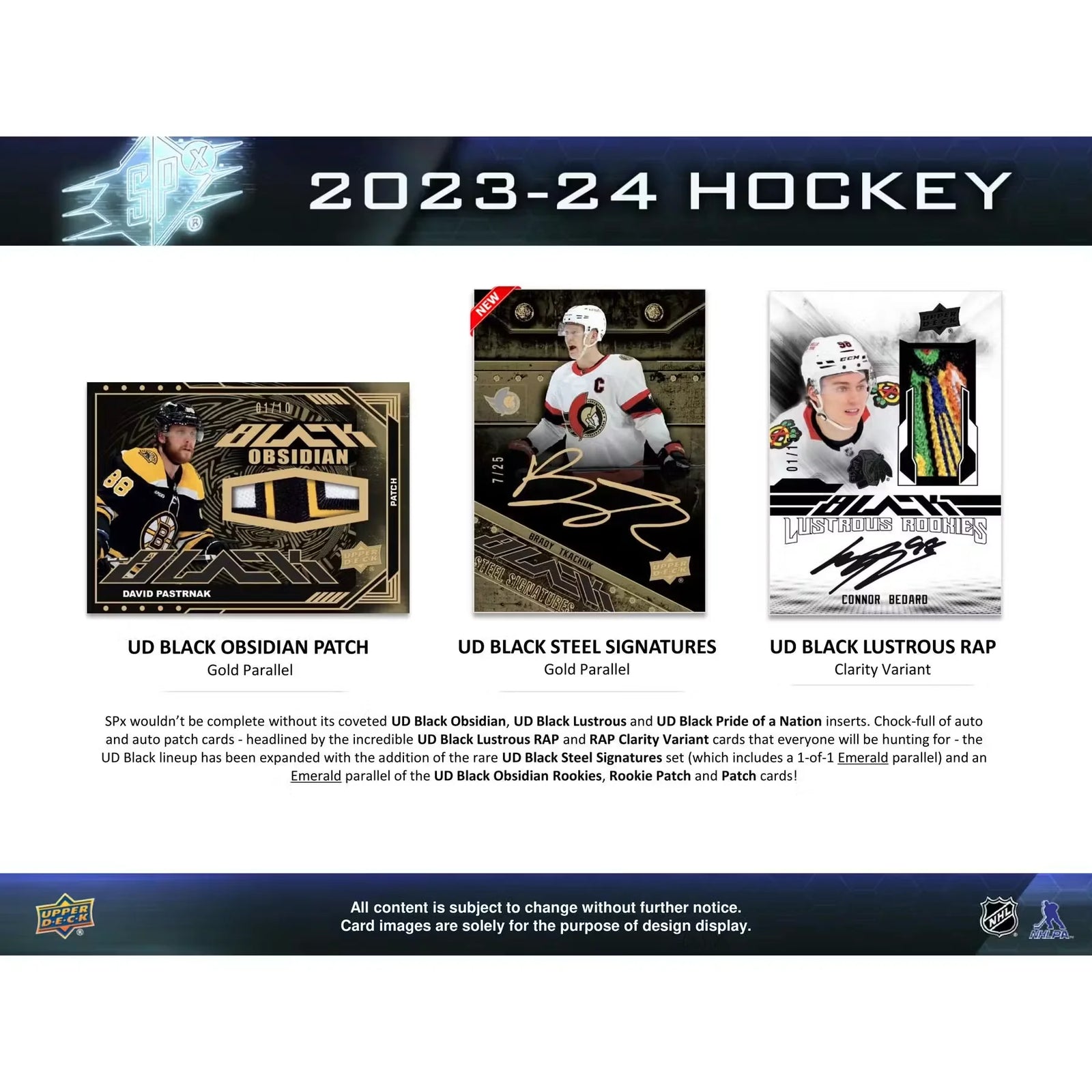 2023-24 Upper Deck SPx Hockey Hobby Box | 1 Auto Per Box (Ships Sealed Only)
