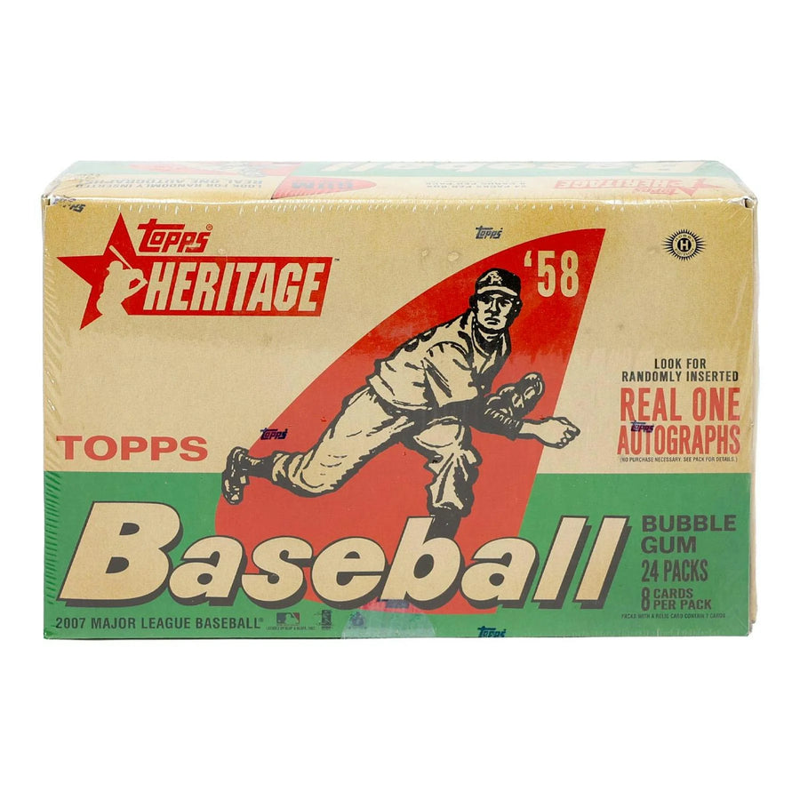 2007 Topps Heritage Baseball Hobby Box (Ships Sealed Only)