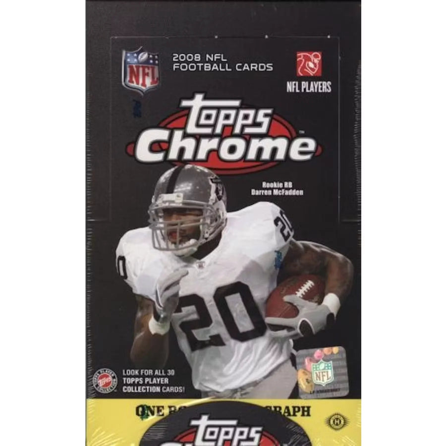 2008 Topps Chrome Football Hobby Box (Ships Sealed Only)