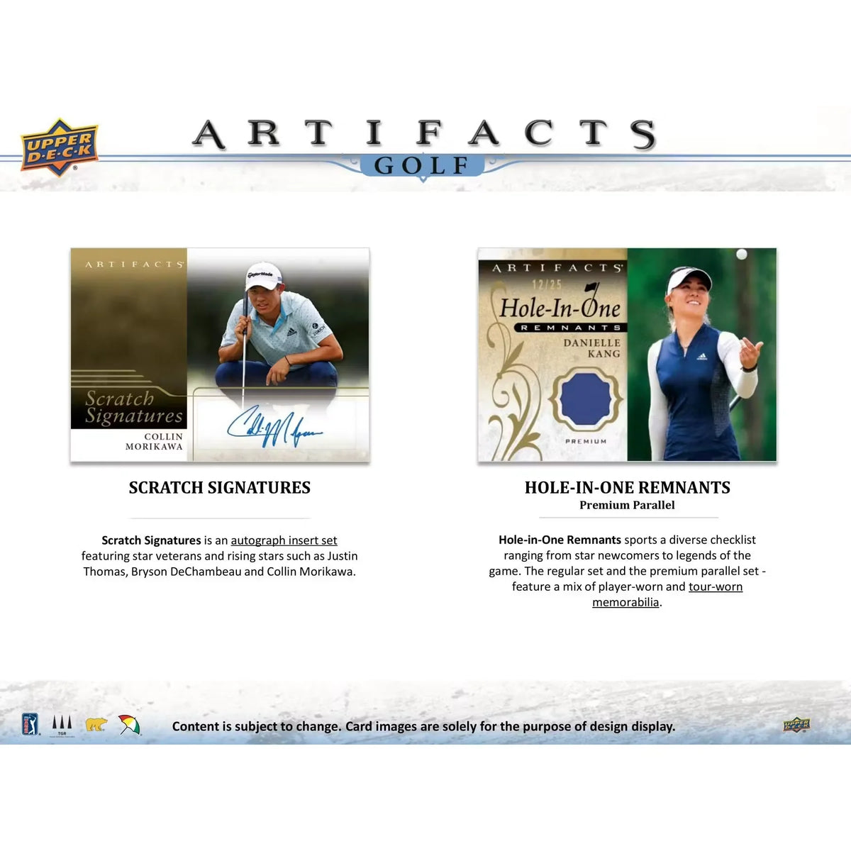 2021 Upper Deck Artifacts Golf Hobby 10-Box Case (Ships Sealed Only)