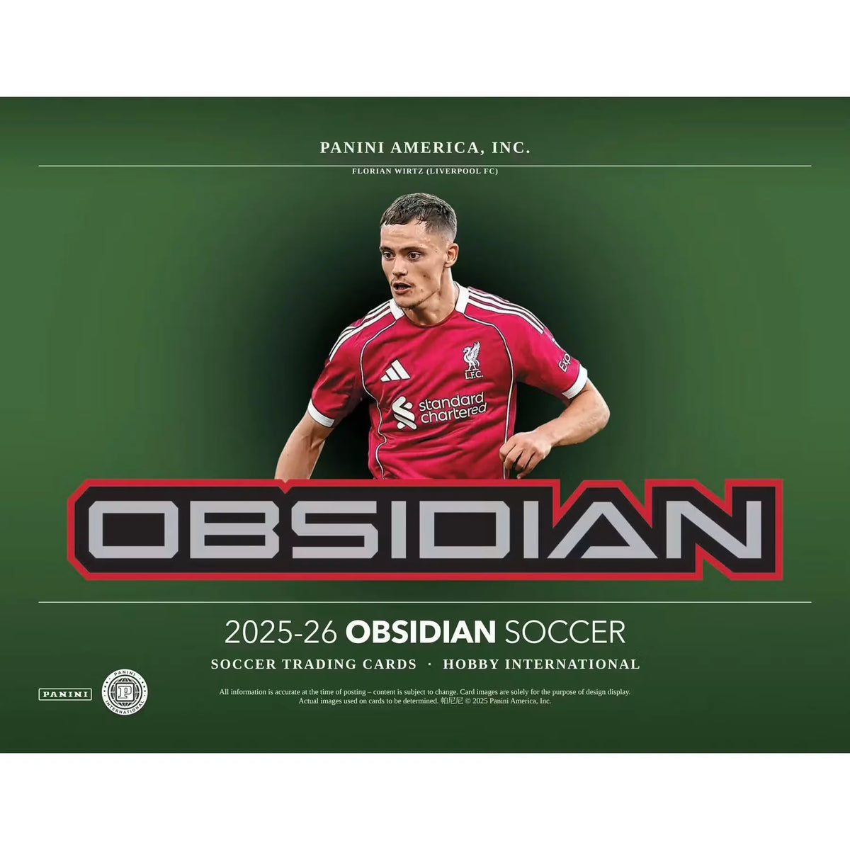 2025-26 Panini Obsidian Soccer Hobby International Box (Ships Sealed Only)