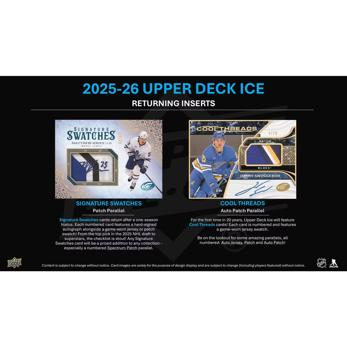 2025-26 Upper Deck Ice Hockey Hobby 16-Box Case | Presell (Ships Sealed Only)
