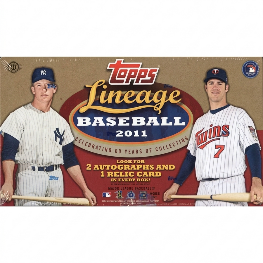 2011 Topps Lineage Baseball Hobby Box | Autograph & Relic Cards (Ships Sealed Only)