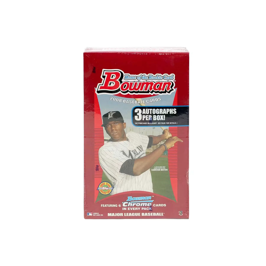 2008 Bowman Baseball Jumbo Box | 3 Autographs Per Box (Ships Sealed Only)