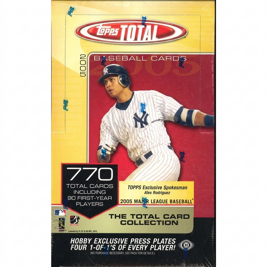 2005 Topps Total Baseball Hobby Box (Ships Sealed Only)