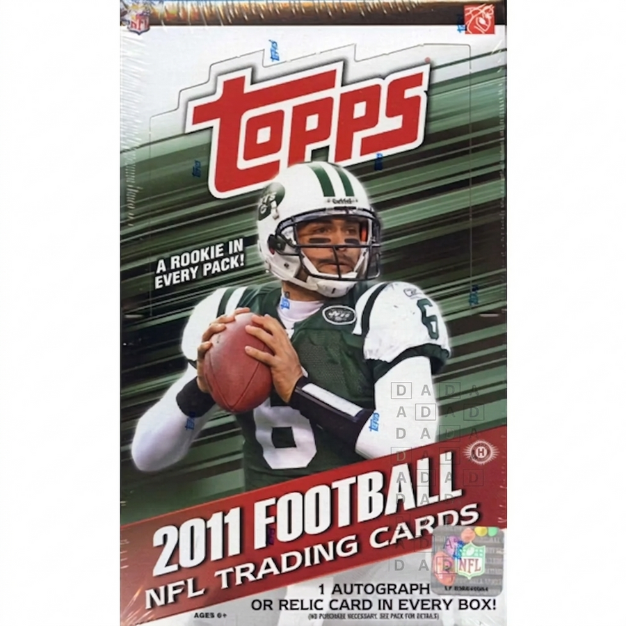 2011 Topps Football Hobby Box | 36 Packs with Autograph or Relic (Ships Sealed Only)