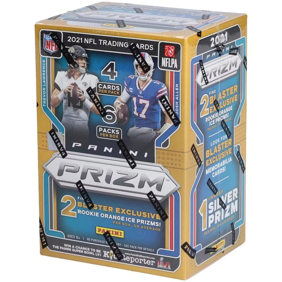 2021 Panini Prizm Football Blaster Box | Orange Ice Prizms (Ships Sealed Only)