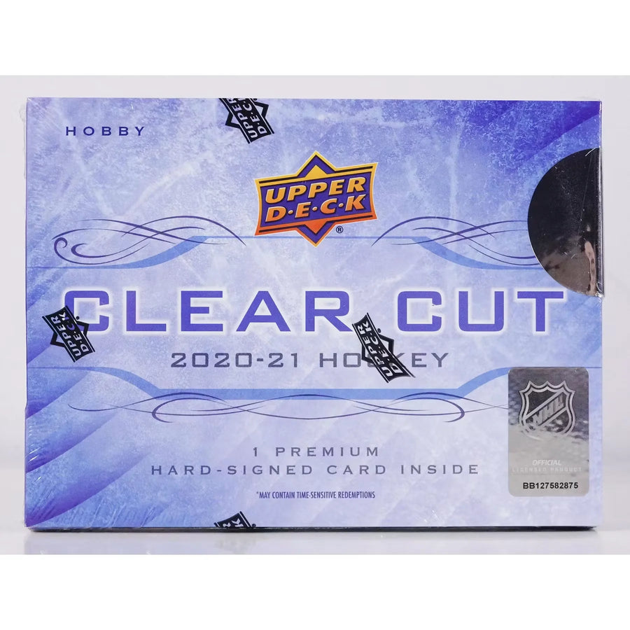 2020-21 Upper Deck Clear Cut Hockey Hobby Box (Ships Sealed Only) - D