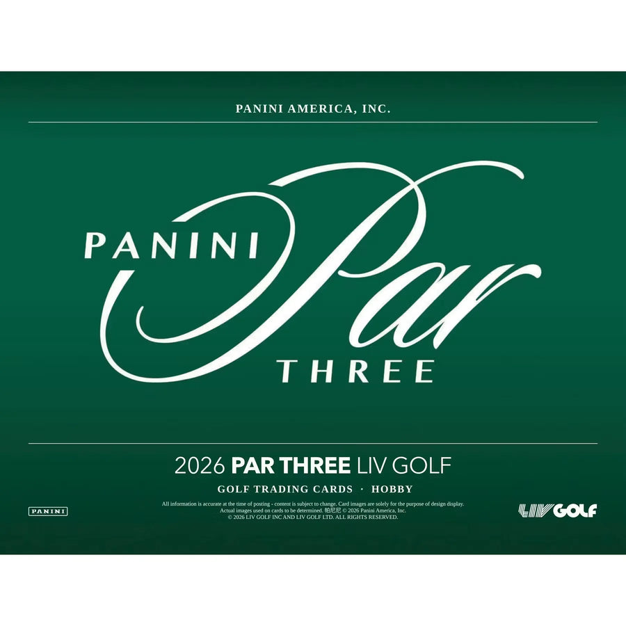 2026 Panini Par Three LIV Golf Hobby Box | Presell (Ships Sealed Only)