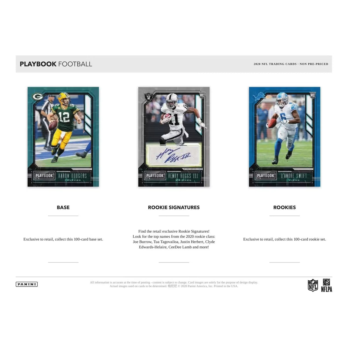 2020 Panini Playbook Football Mega Box (Orange Parallels) (Ships Sealed Only) - D