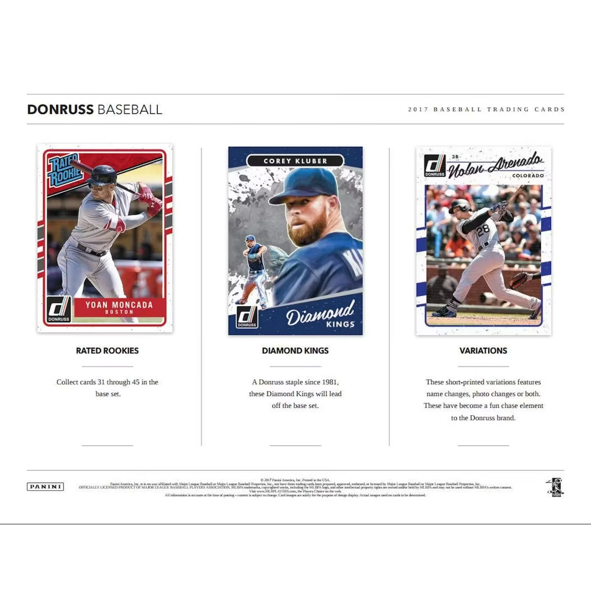 2017 Panini Donruss Baseball Hobby Box (Ships Sealed Only)
