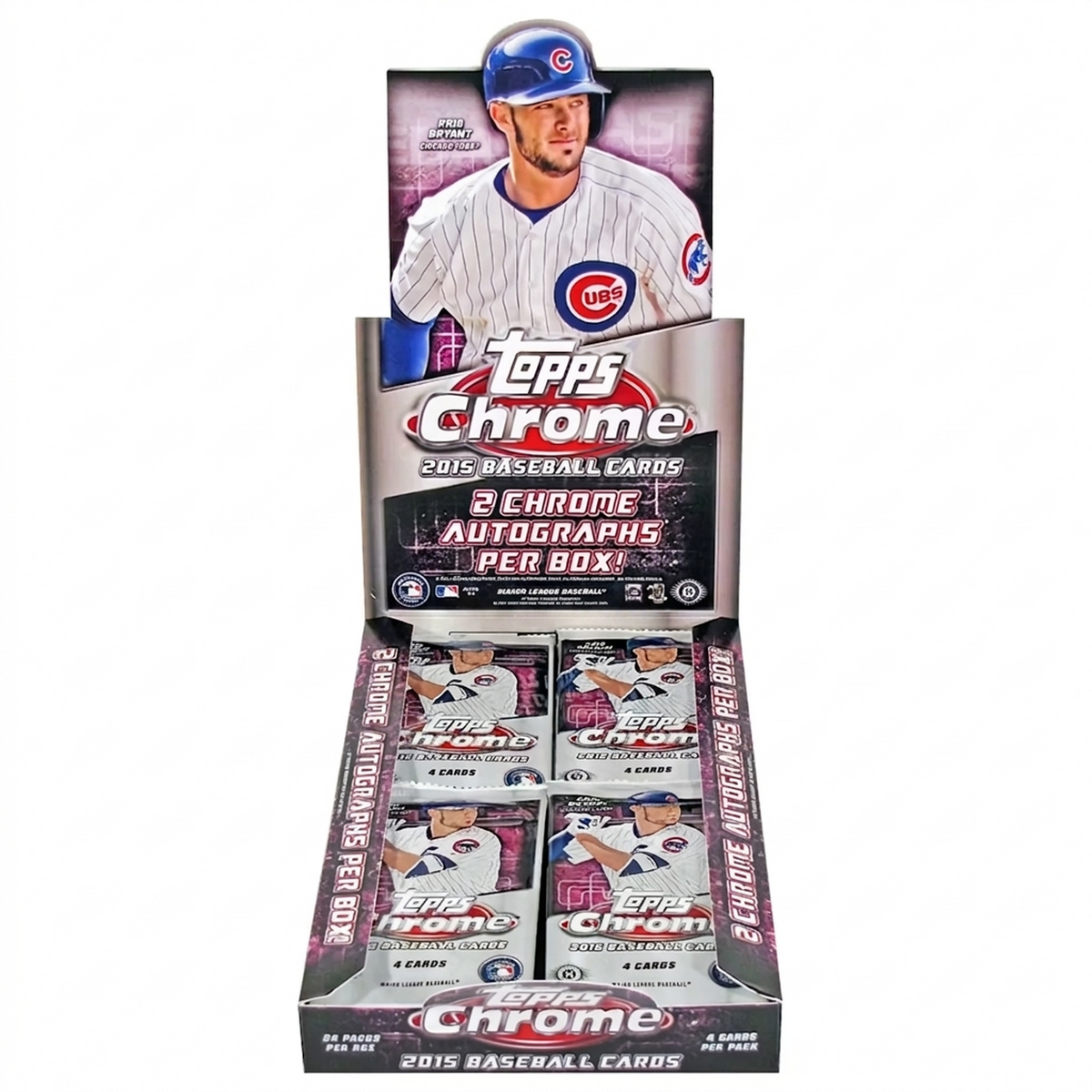 2015 Topps Chrome Baseball Hobby Box (Ships Sealed Only) - D2