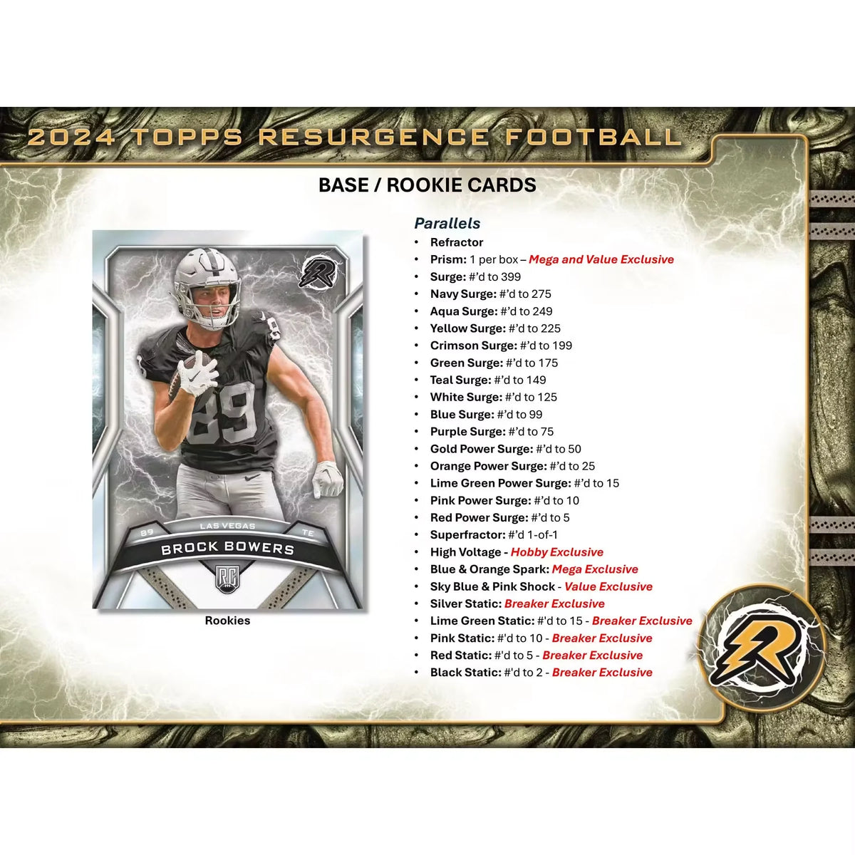 2024 Topps Resurgence Football Blaster Box (Ships Sealed Only) - D
