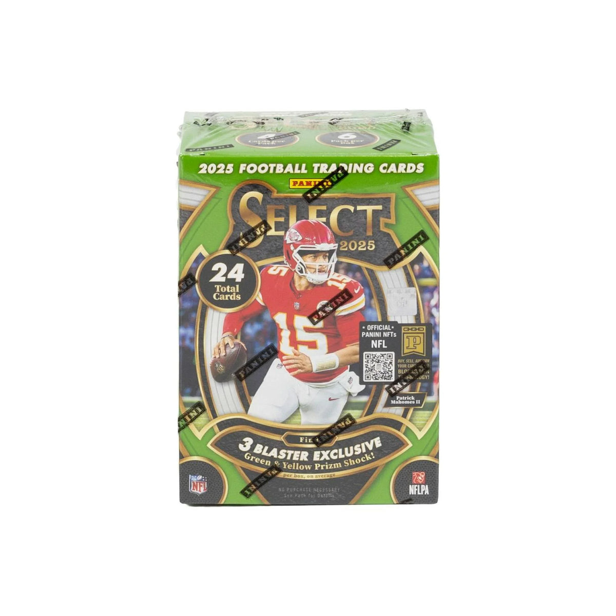 2025 Panini Select Football Blaster Box | Green & Yellow Prizm Parallels (Ships Sealed Only)