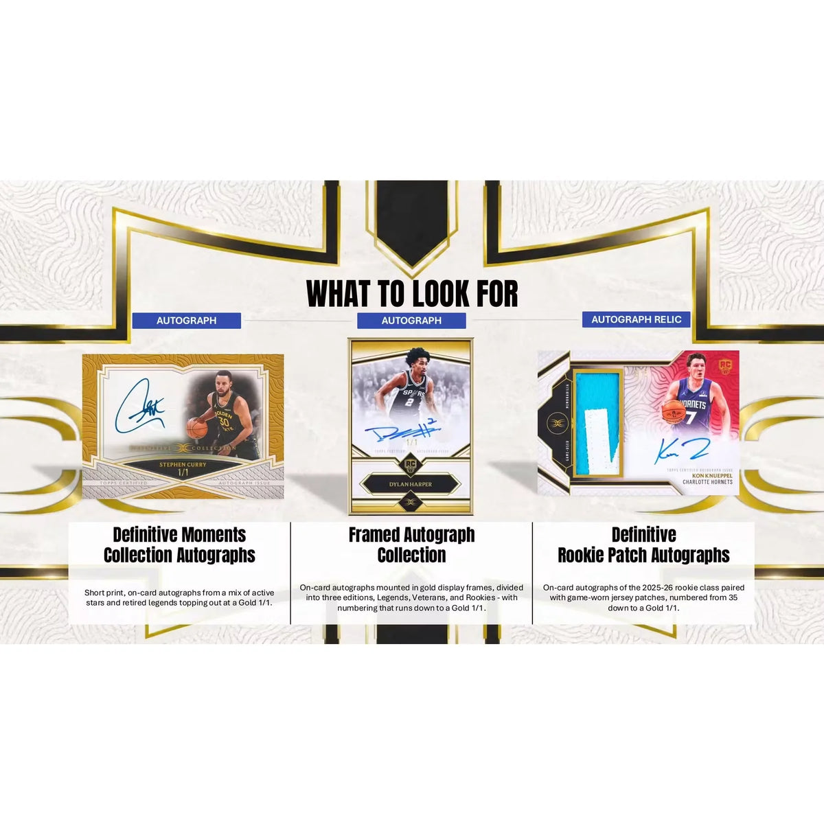 2025-26 Topps Definitive Collection Basketball Hobby 2-Box Case | Presell (Ships Sealed Only)