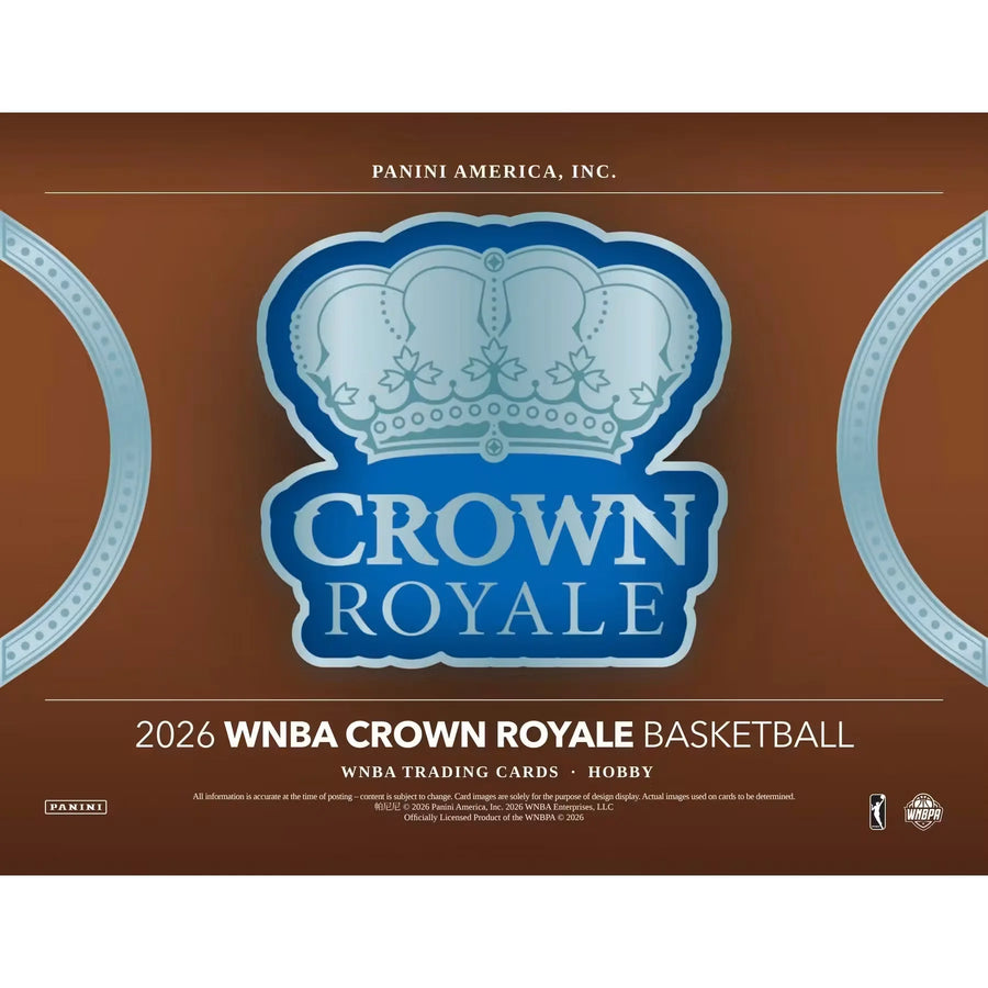 2026 Panini Crown Royale WNBA Basketball Hobby 16-Box Case (Ships Sealed Only) - D