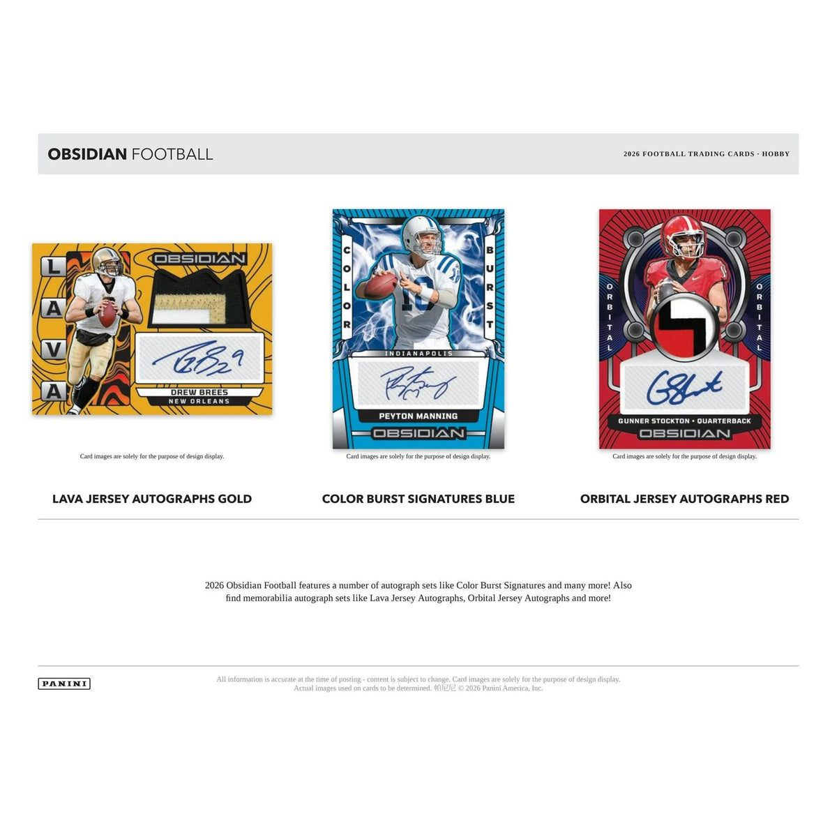 2026 Panini Obsidian Football Hobby 12-Box Case | Presell (Ships Sealed Only)