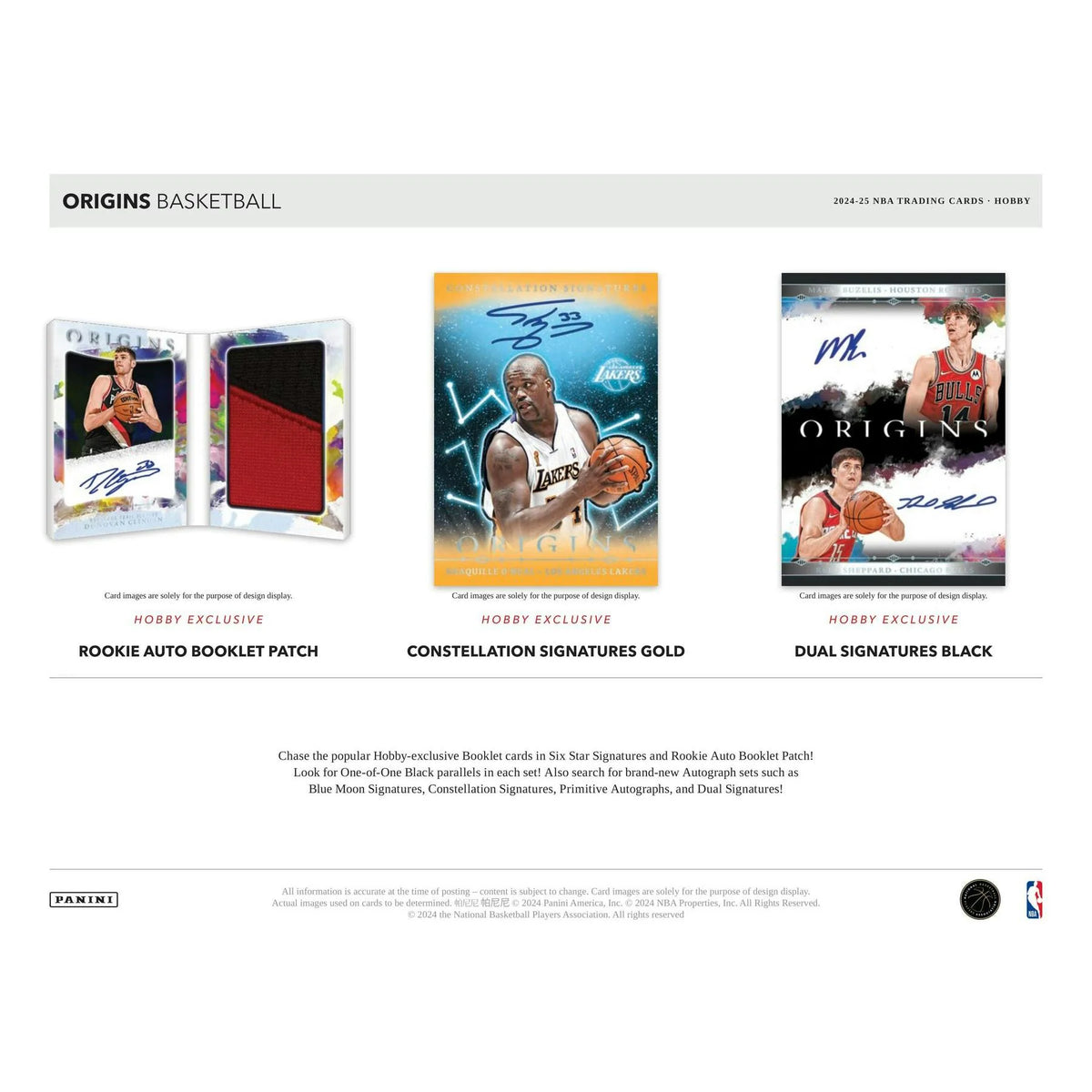 2024-25 Panini Origins Basketball Hobby Box (Ships Sealed Only) - D