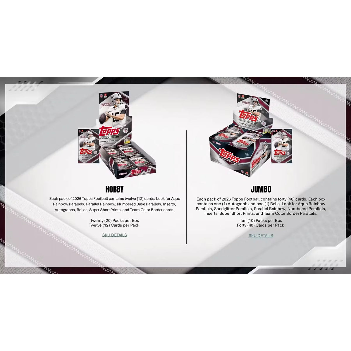 2026 Topps Football Hanger 64-Box Case | Flagship Return (Ships Sealed Only)