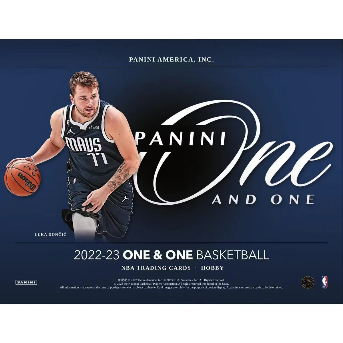 2022-23 Panini One and One Basketball Hobby Box (Ships Sealed Only)