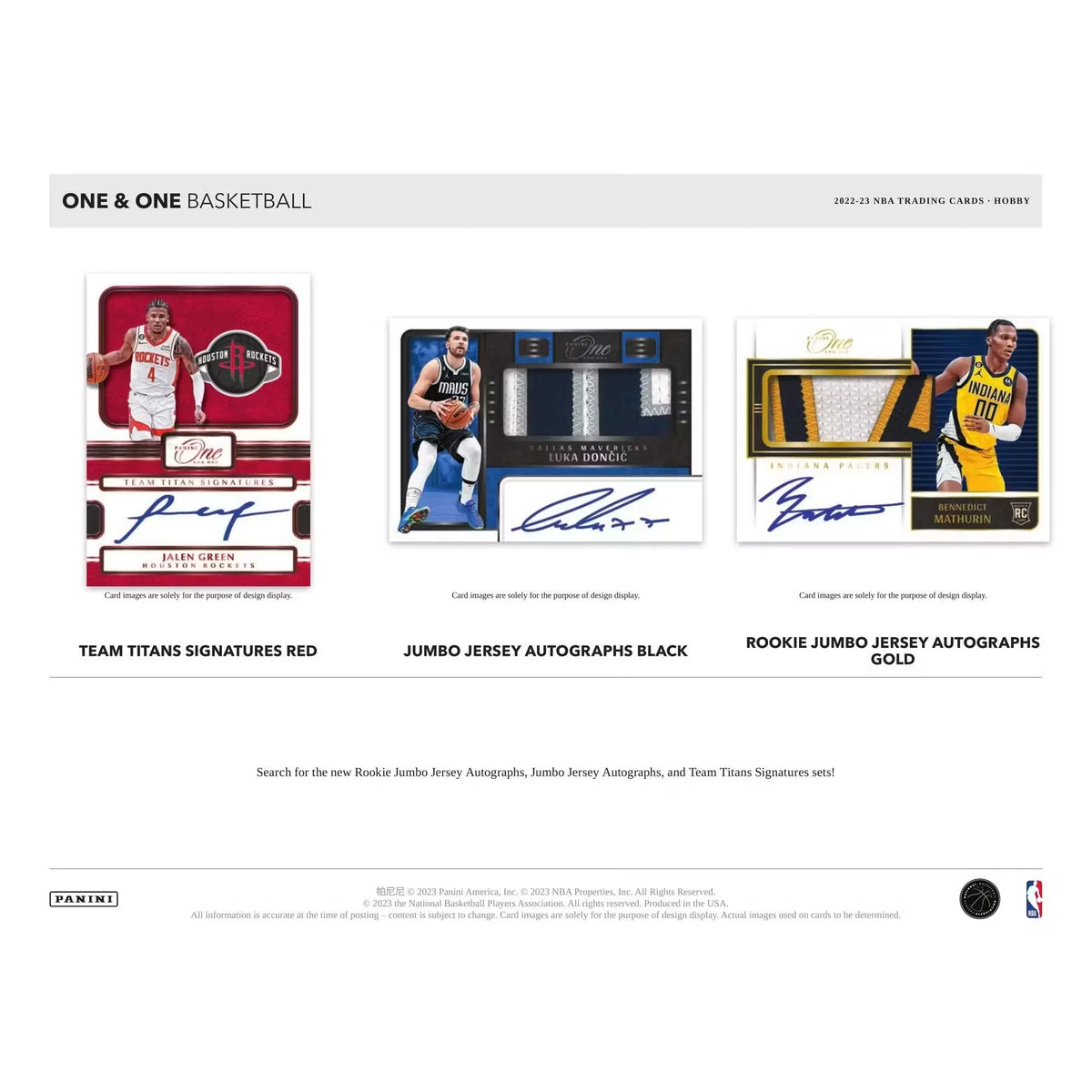 2022-23 Panini One and One Basketball Hobby Box (Ships Sealed Only)