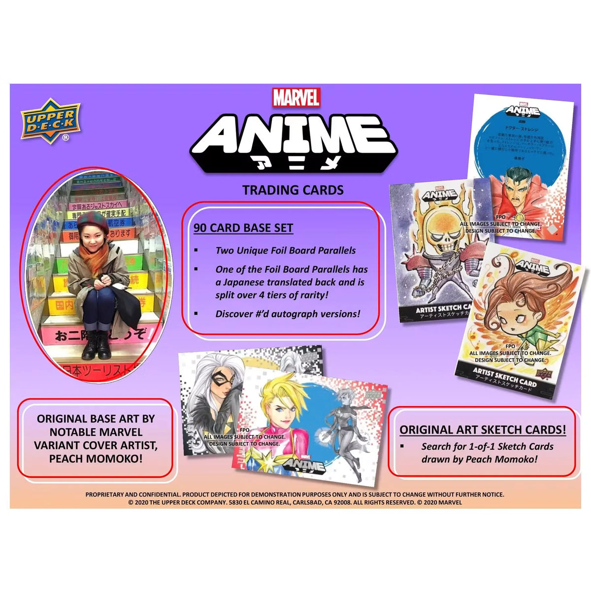 2020 Upper Deck Marvel Anime Trading Cards Hobby Box | Artist Autograph | P4218719