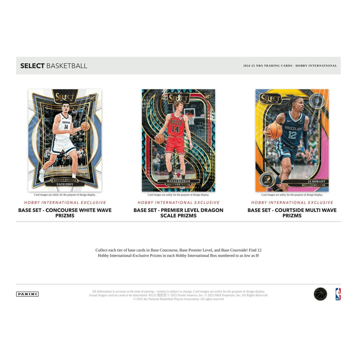 2024-25 Panini Select Basketball International Hobby Box - D | P4298624
