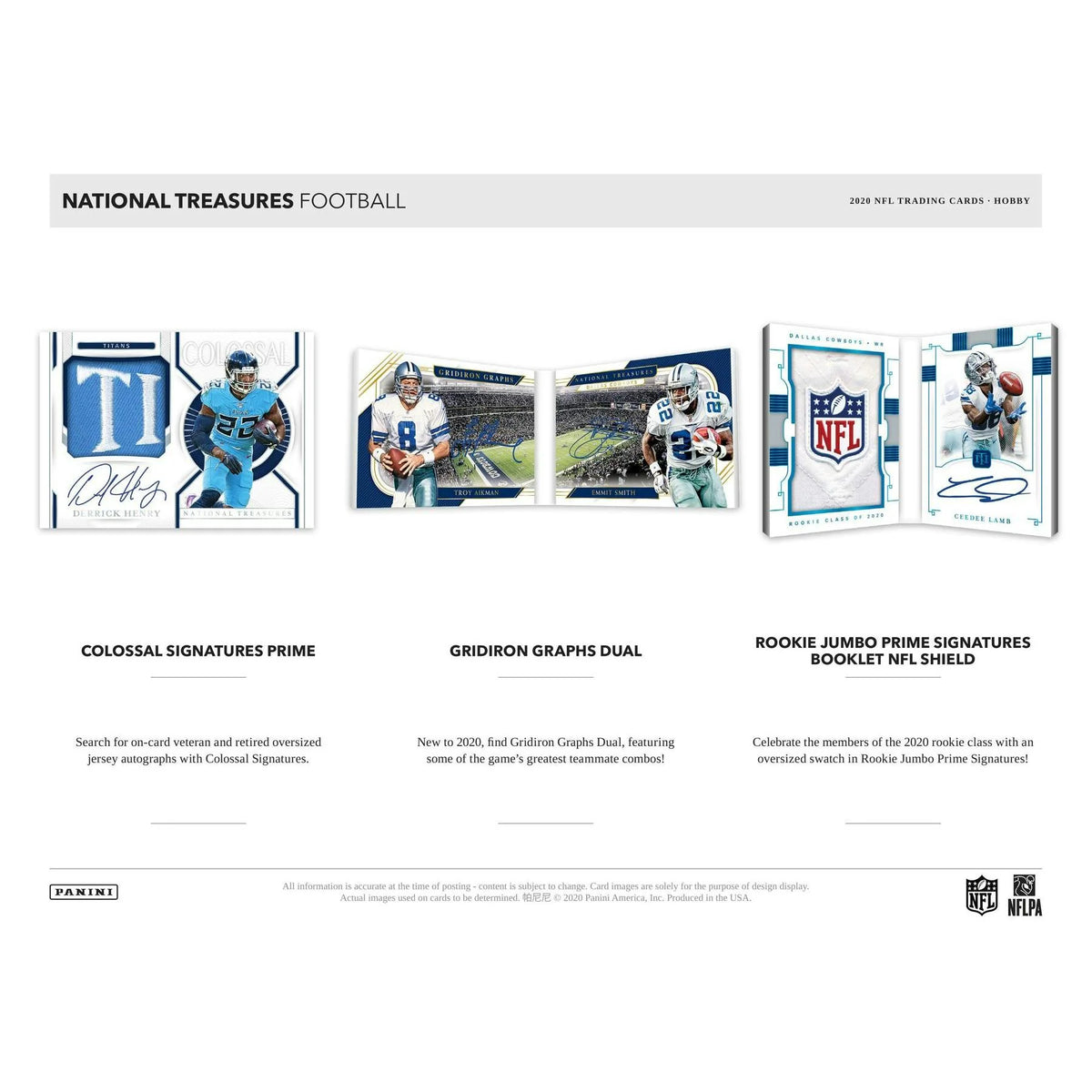 2020 Panini National Treasures Football Hobby 4-Box Case - D | P4301827