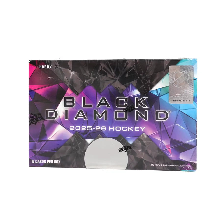 2025-26 Upper Deck Black Diamond Hockey Hobby Box (Ships Sealed Only)