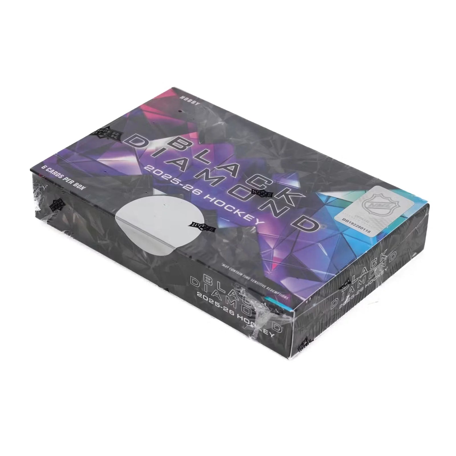 2025-26 Upper Deck Black Diamond Hockey Hobby Box (Ships Sealed Only)