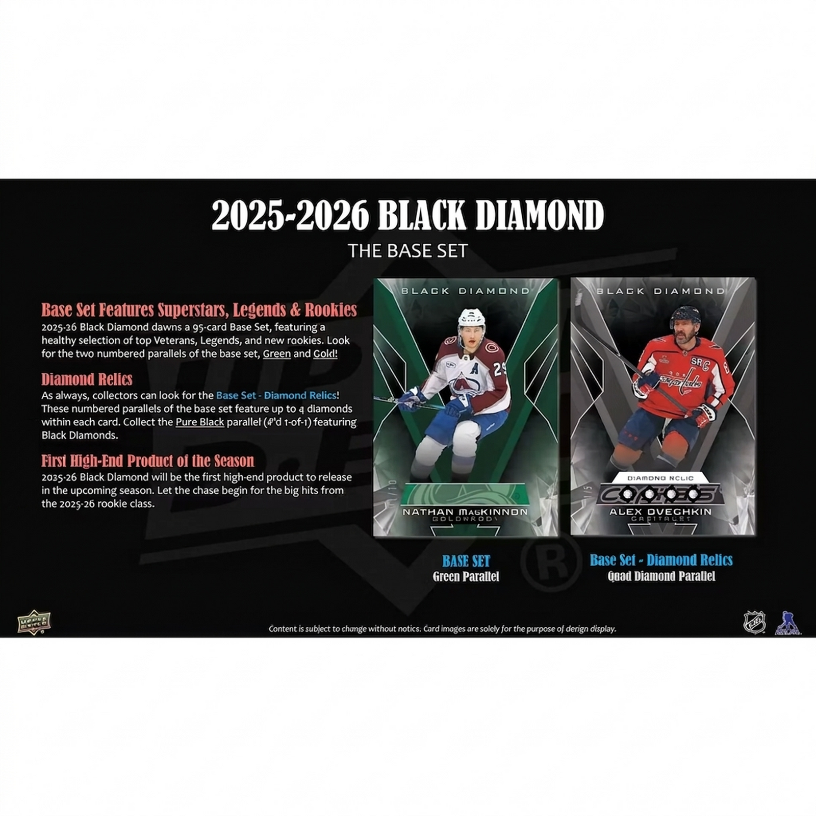 2025-26 Upper Deck Black Diamond Hockey Hobby Box (Ships Sealed Only)