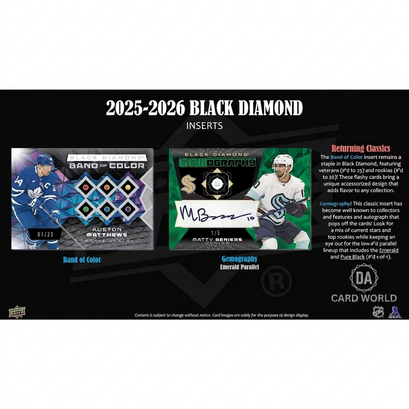2025-26 Upper Deck Black Diamond Hockey Hobby Box (Ships Sealed Only)