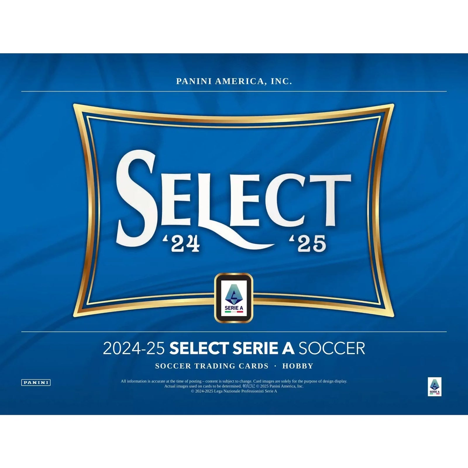 2024-25 Panini Select Serie A Soccer Hobby Box | 12 Packs (Ships Sealed Only)