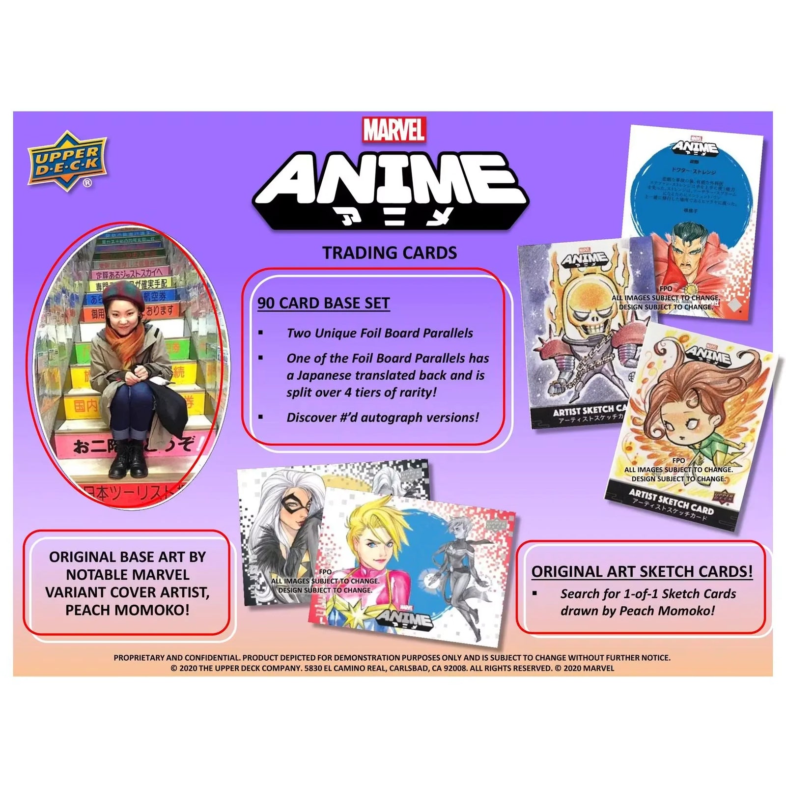 Marvel Anime Trading Cards Hobby Box | Upper Deck 2020 (Ships Sealed Only)