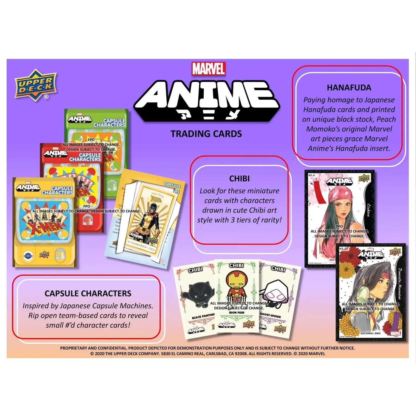 Marvel Anime Trading Cards Hobby Box | Upper Deck 2020 (Ships Sealed Only)