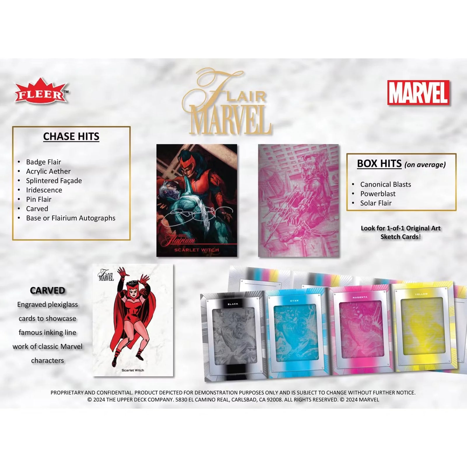Marvel Flair Hobby Box (2024 Upper Deck) (Ships Sealed Only) - D2