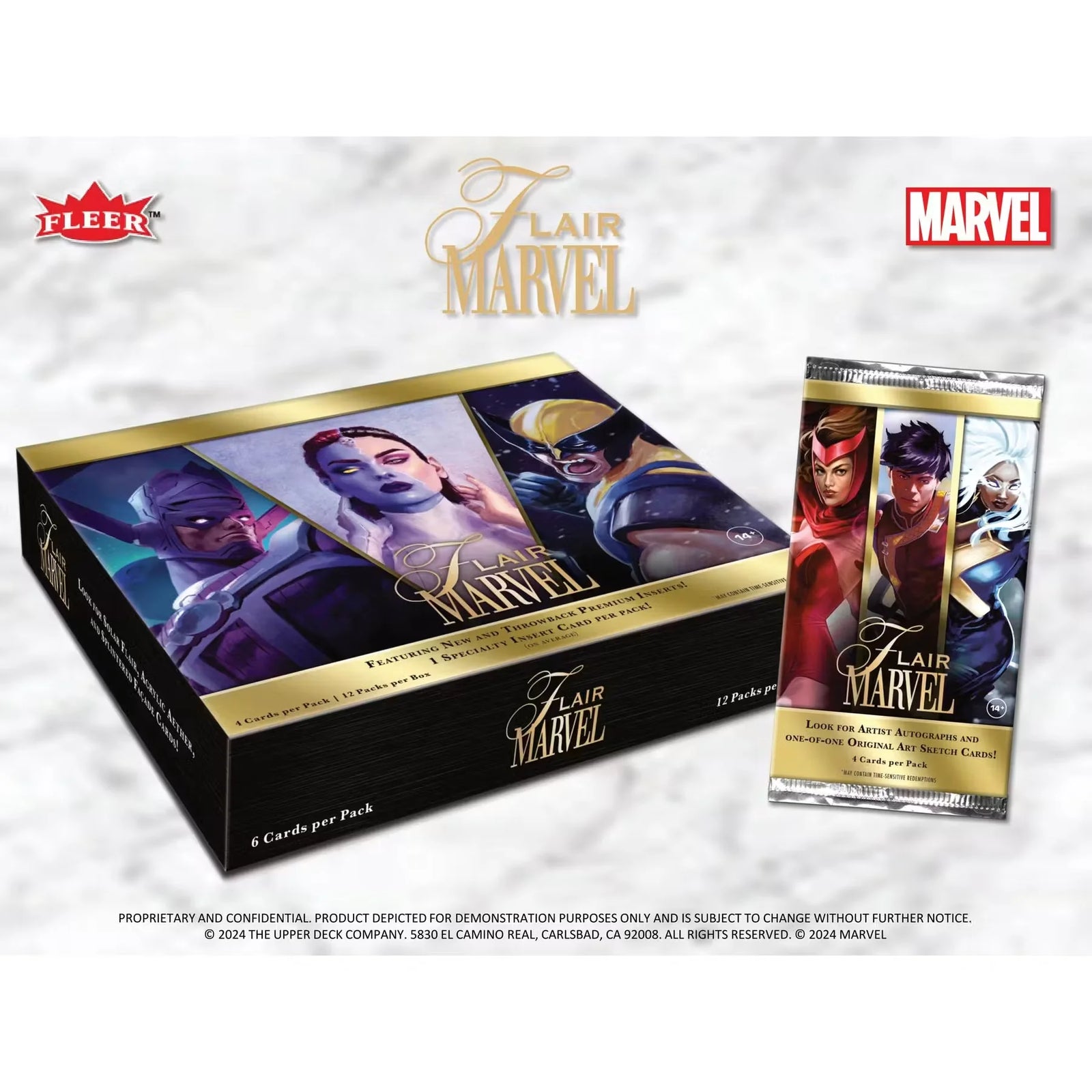 Marvel Flair Hobby Box (2024 Upper Deck) (Ships Sealed Only) - D2
