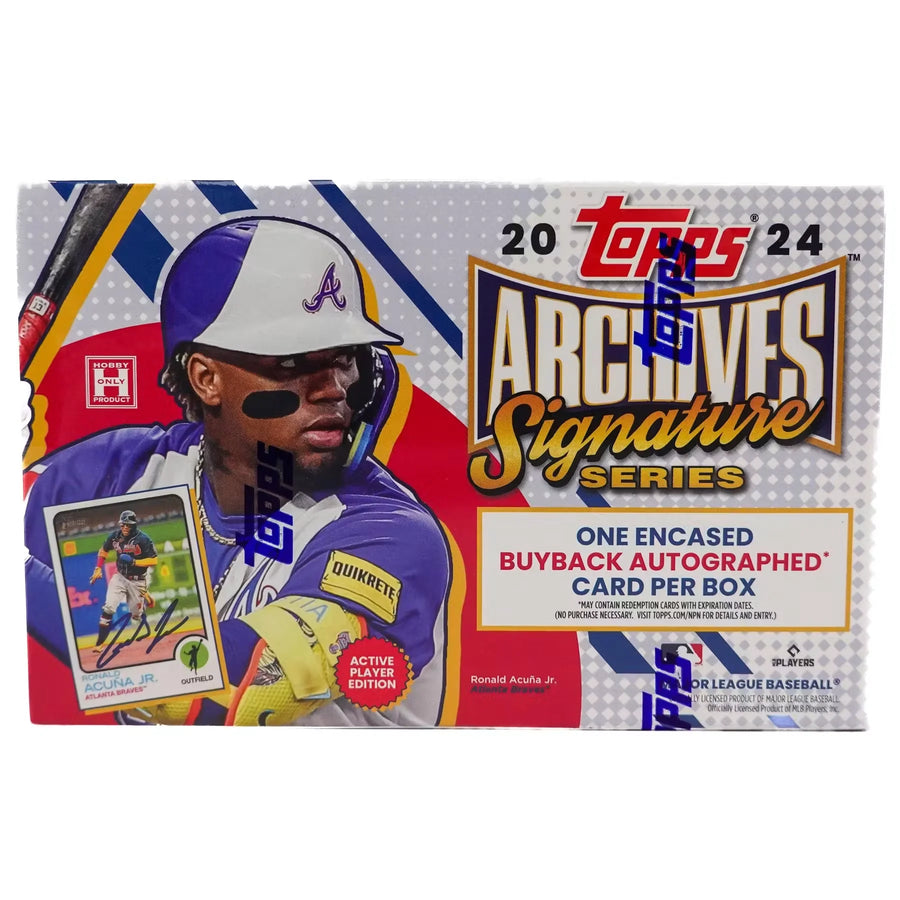 2024 Topps Archives Signature Series Baseball Hobby Box | Signed Buyback (Ships Sealed Only)
