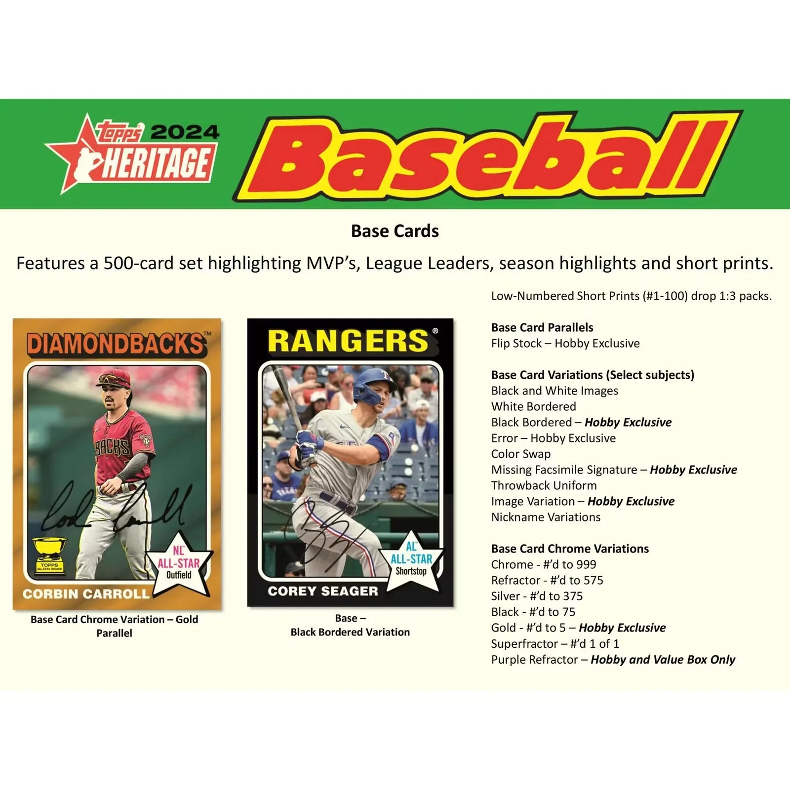 2024 Topps Heritage Baseball Hobby Box (Ships Sealed Only) - D