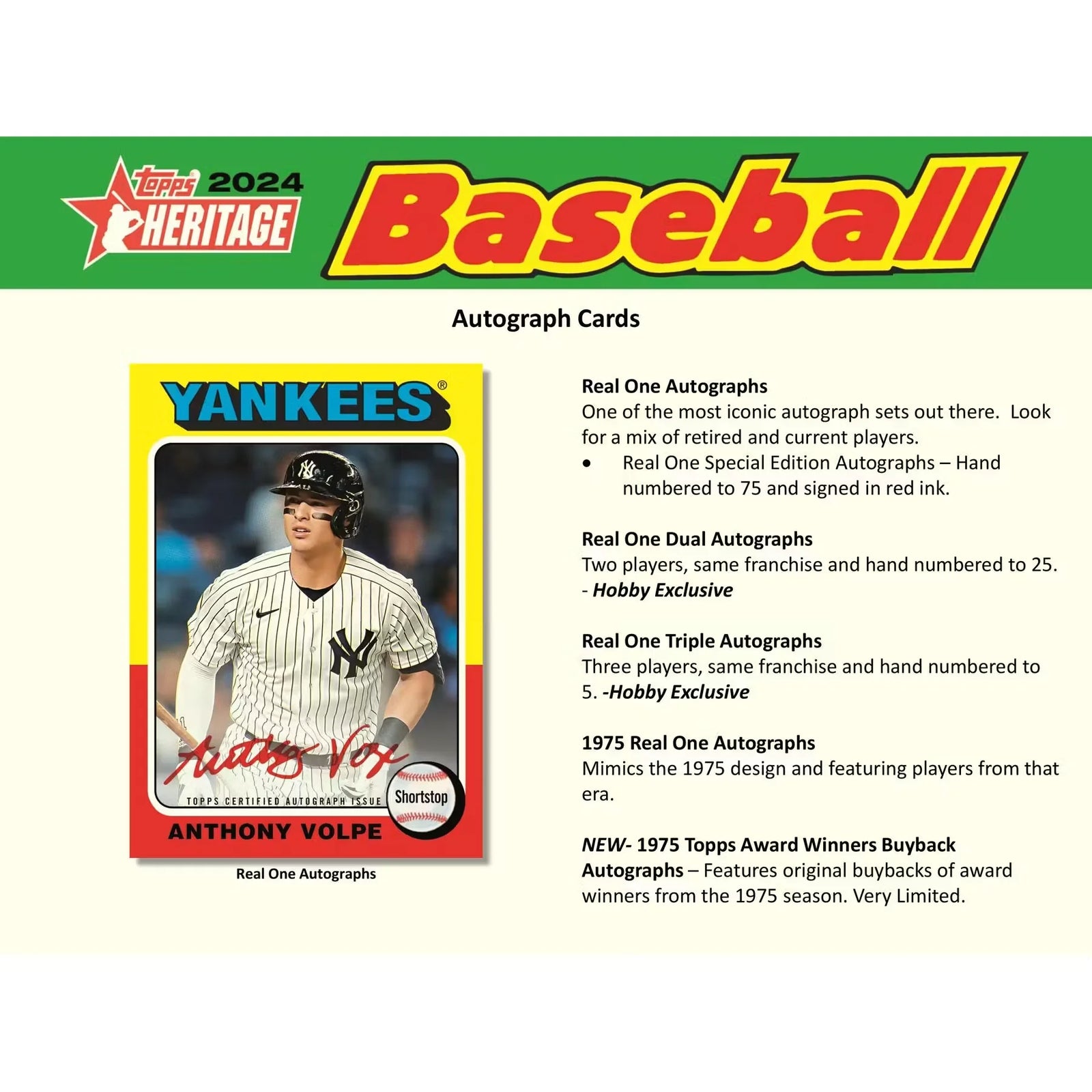 2024 Topps Heritage Baseball Hobby Box (Ships Sealed Only) - D