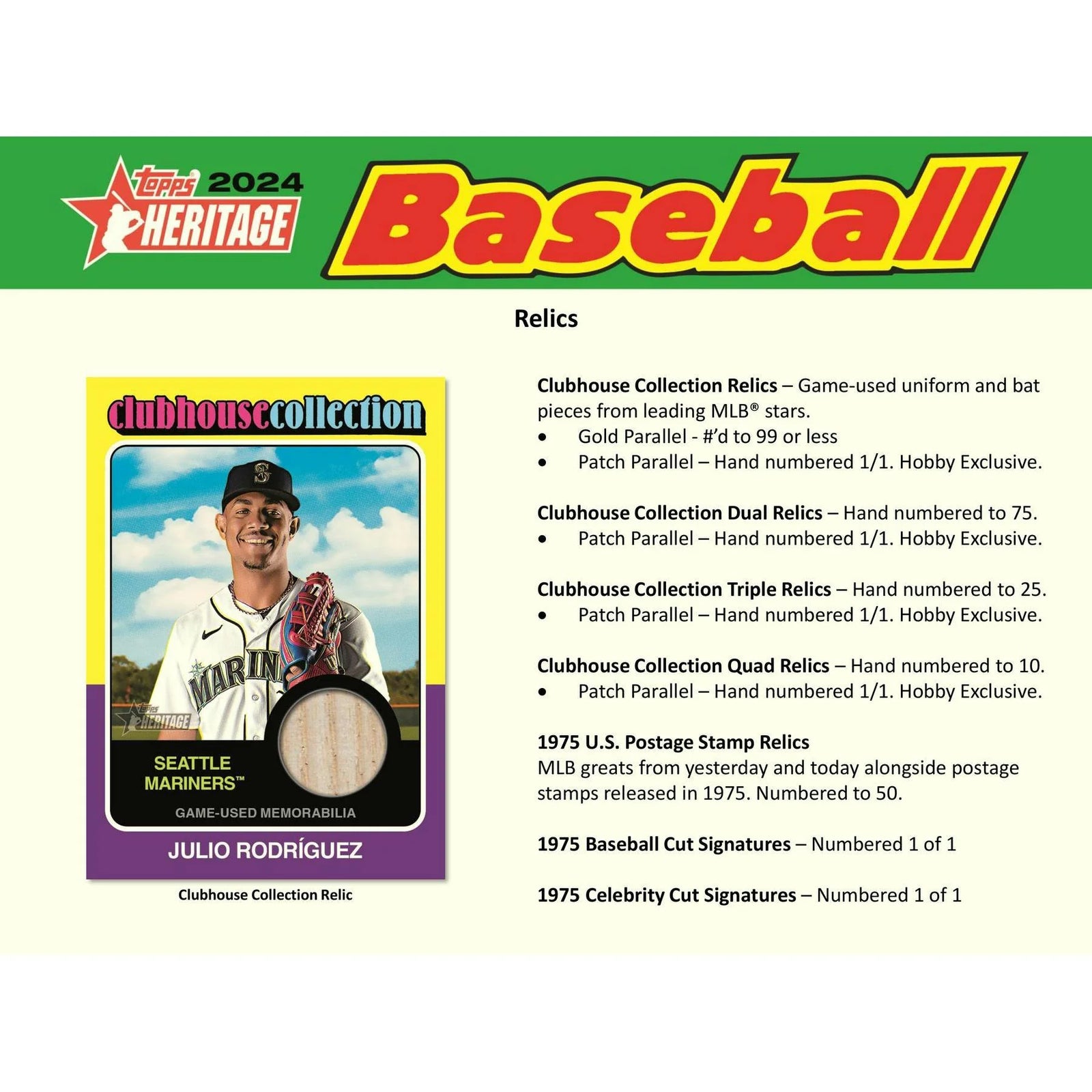 2024 Topps Heritage Baseball Hobby Box (Ships Sealed Only) - D