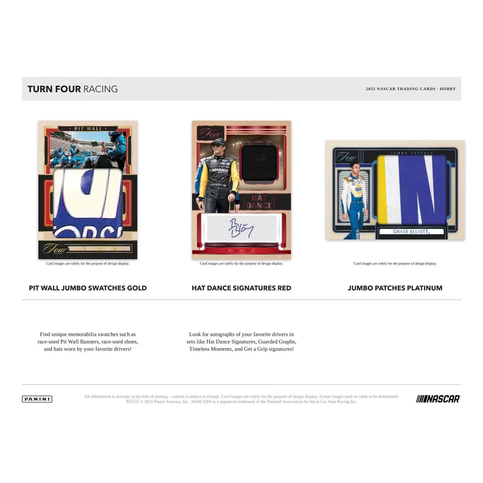 2025 Panini Turn Four Racing Hobby 10-Box Case (Ships Sealed Only)