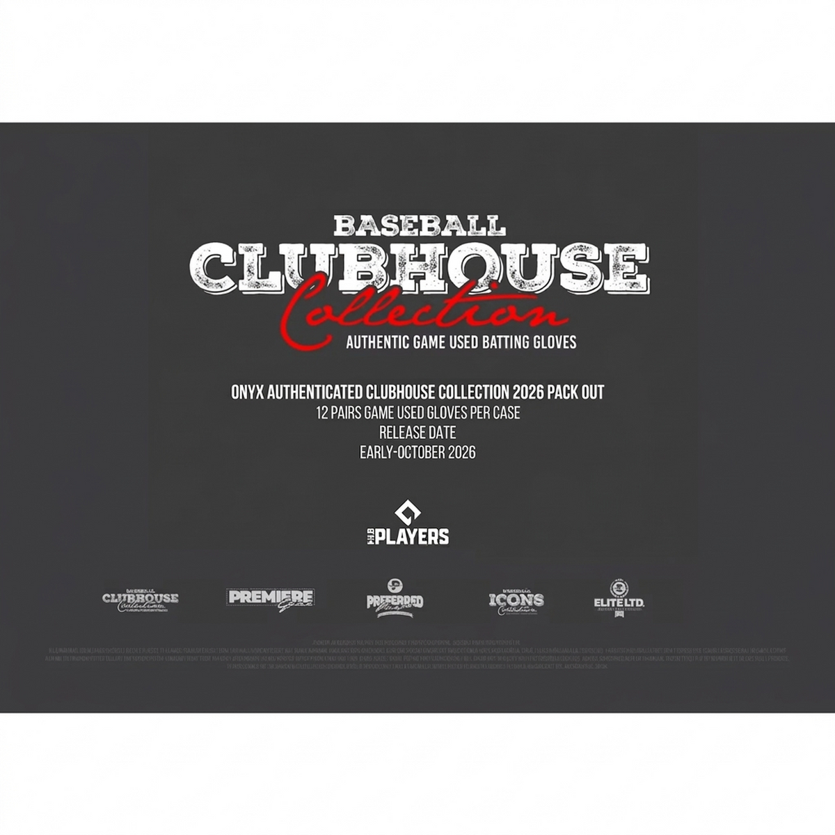 2026 Onyx Clubhouse Collection Baseball Game-Used Batting Glove Hobby 3-Box | P5537316