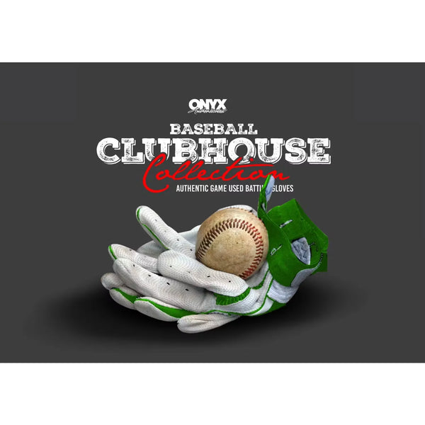 2026 Onyx Clubhouse Collection Baseball Game Used Batting Glove Hobby Box | P5537317