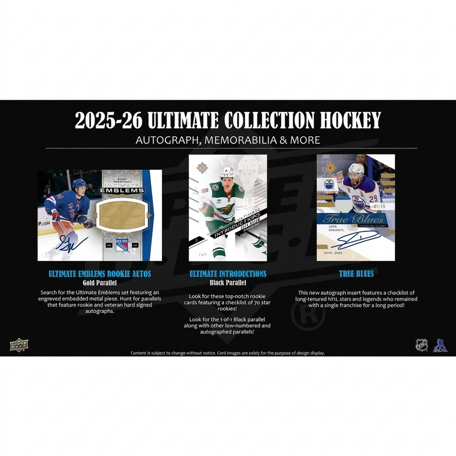 2025-26 Upper Deck Ultimate Collection Hockey Hobby Box | Presell (Ships Sealed Only)