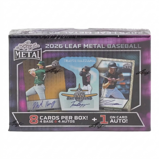 2026 Leaf Metal Baseball Hobby Box | 4 Autographs Per Box (Ships Sealed Only)
